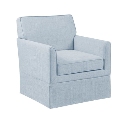 Slipcover Accent Armchair - Light Blue Upholstered