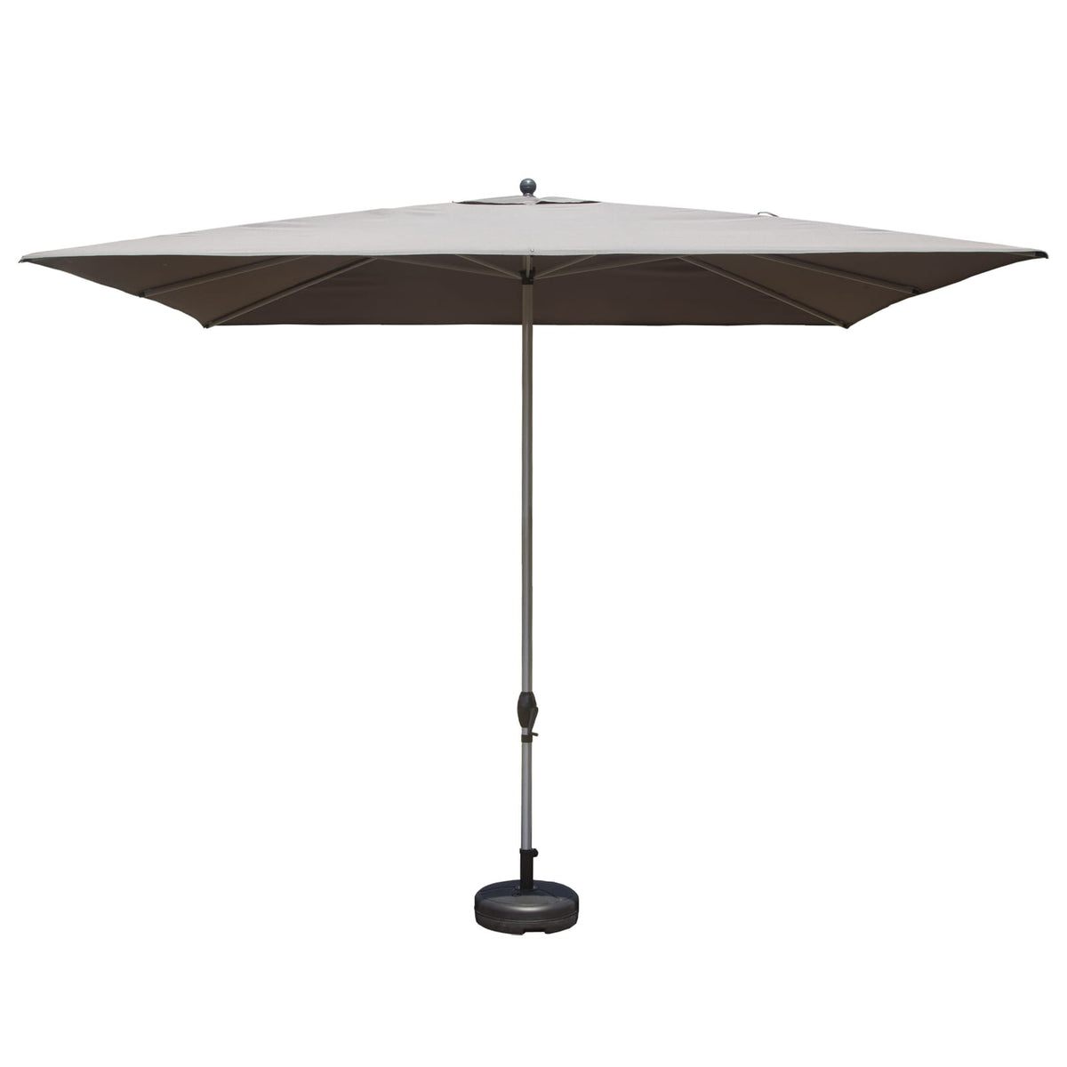 Grey Rectangular Patio Umbrella - 136" Shade