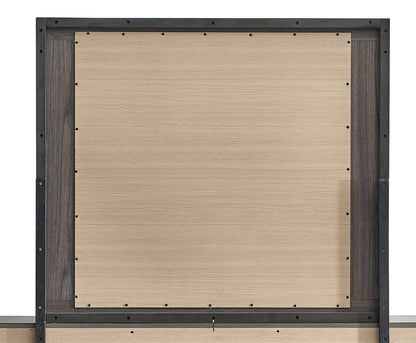 Gray Mirror with Oak Frame - 43" Vanity Mirror