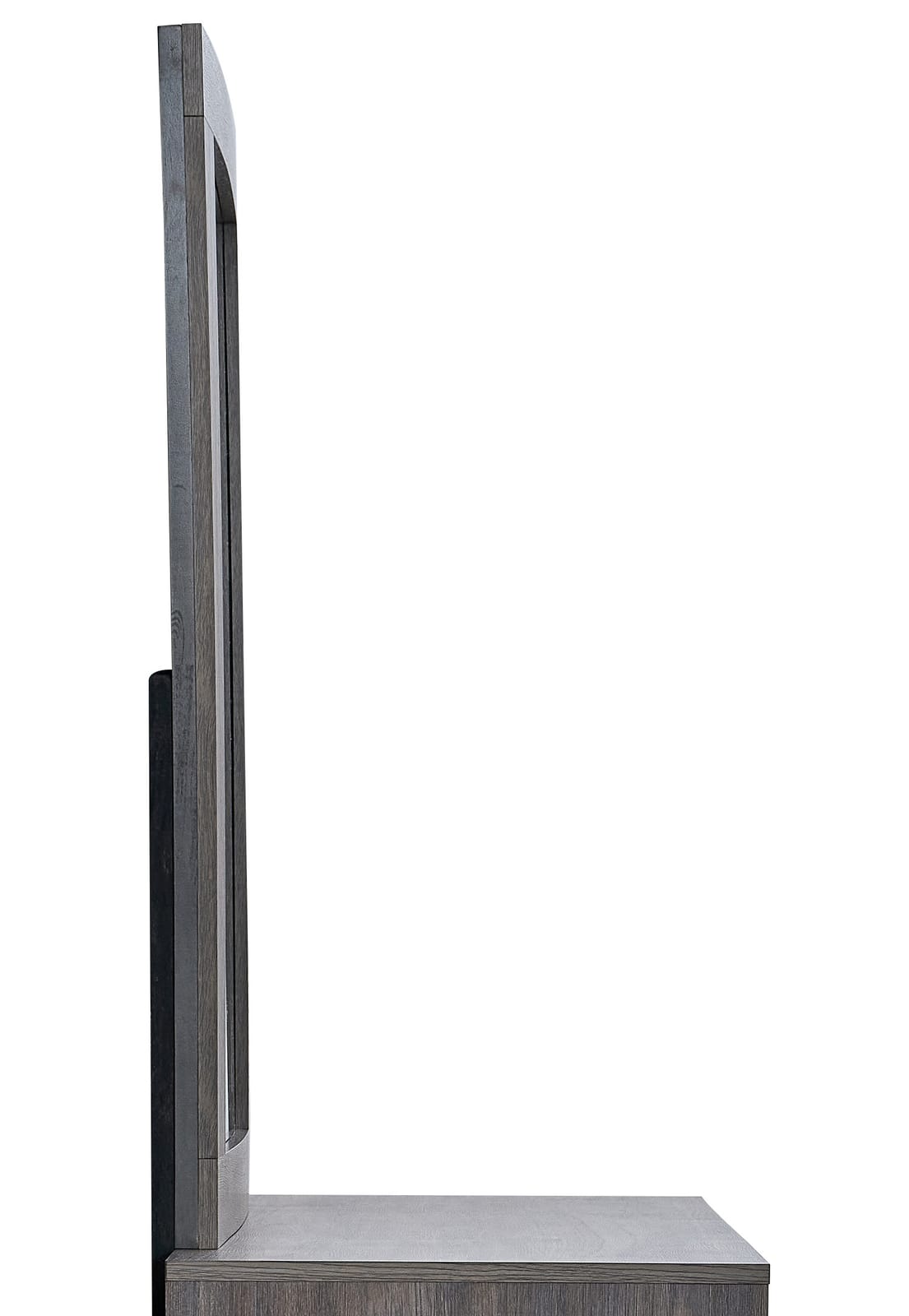Gray Mirror with Oak Frame - 43" Vanity Mirror