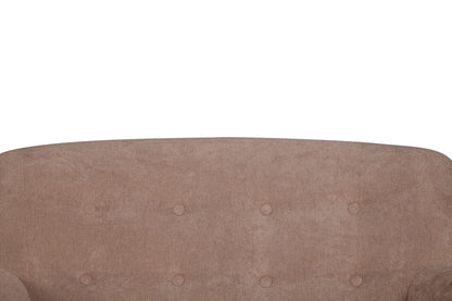 BRENNA CHAIR - Tan Upholstered Accent Chair