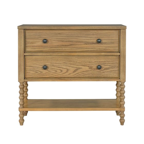 Accent Chest - Natural Wood Dresser for Bedroom