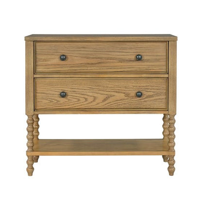 Accent Chest - Natural Wood Dresser for Bedroom