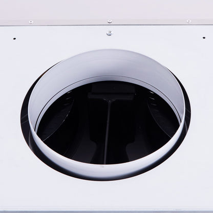 Stainless Steel Range Hood with Dual Motors for Kitchen Storage