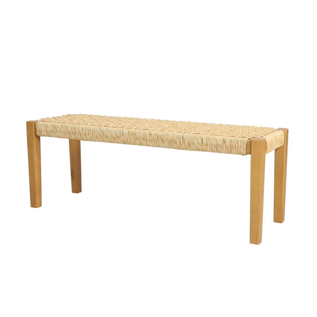 Teak Acacia Wood Patio Bench - 43.25" Wide