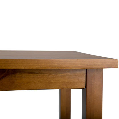 Light Brown Wood Console Table - 48" Wide Storage Sofa Table