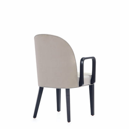 Light Grey Wood Armchair - Dining Room Seating