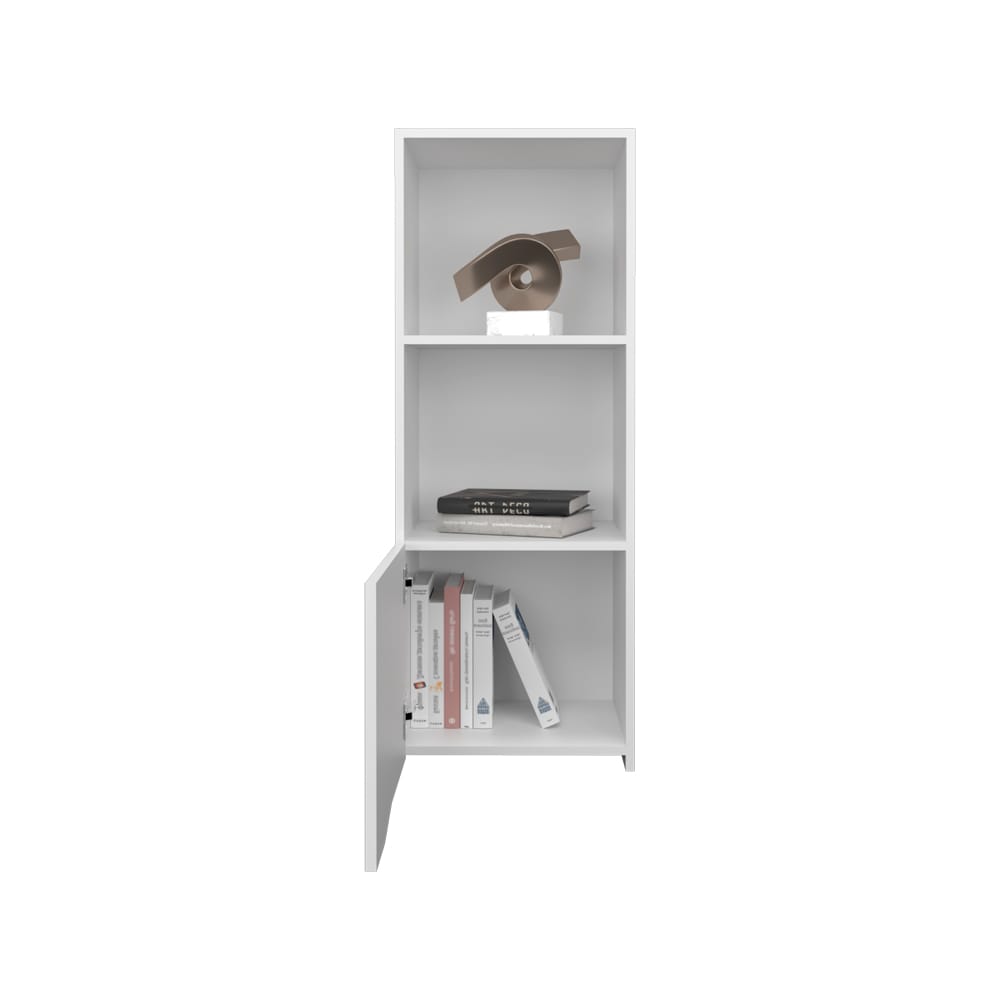 White Engineered Wood Wall Cabinet - 13.4" x 16.1" for Living Room