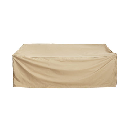 Beige 3-Seater Patio Sofa Cover - Weather Resistant Fabric