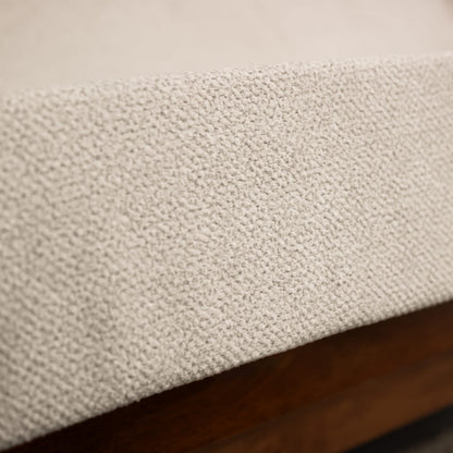 Full XL Memory Foam Futon Mattress - Beige Sofa Bed Cushion for Living Room