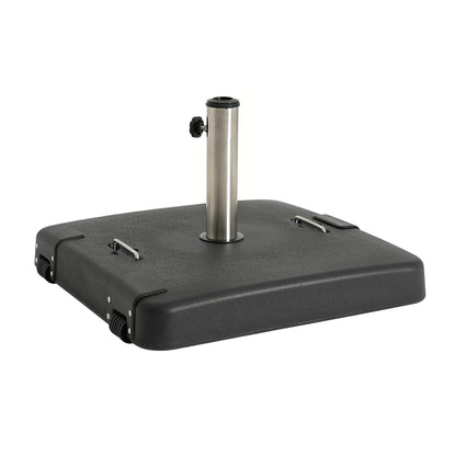 Malden Outdoor Umbrella Base - Black Concrete Resin