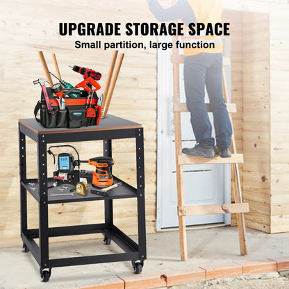 Planer Stand - Adjustable Height, 100 lb Capacity, Black Metal