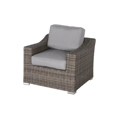 Grey Wicker Patio Furniture Set 3 Piece Outdoor Seating