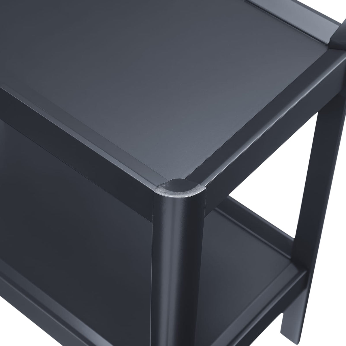 Yonda Matte Black Accent Table - Storage & Style