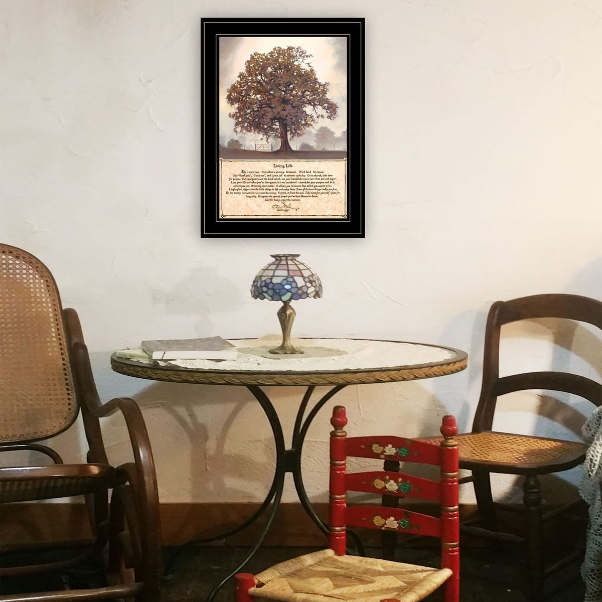 Trendy Wall Art Framed Print - Multicolor Paper Decor