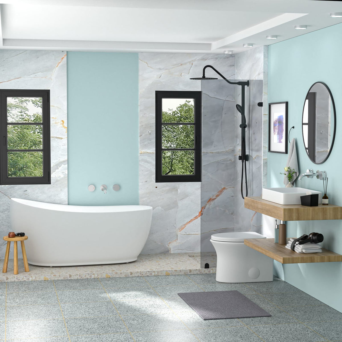 White Ceramic Rectangular Bathroom Sink - 24x16 Inch