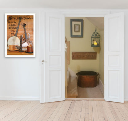 Billy Jacobs Music Print - White Framed Wall Art