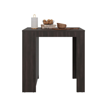 Beige Kitchen Island with Shelves - 36" Dining Cart for Dining Room