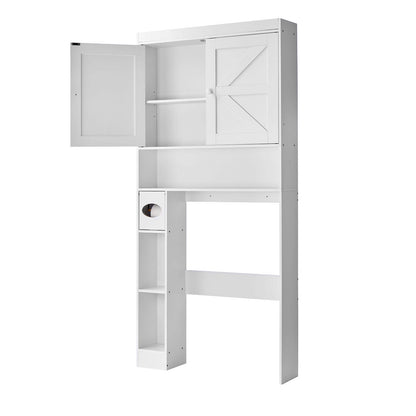 Over the Toilet Storage Cabinet - White, 67.4" H - Particle Board