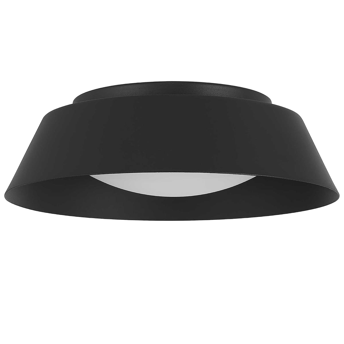 Black LED Flush Mount Ceiling Light Fixture