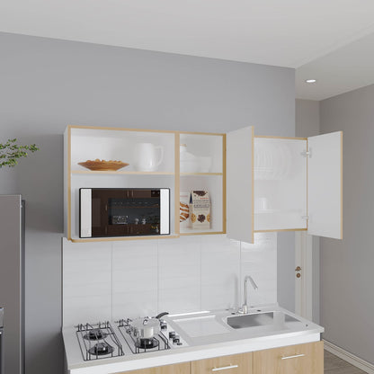 Wall Cabinet, 2 Doors - White Storage Solution