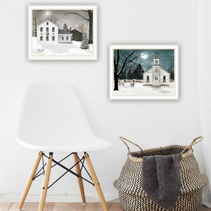 Multi-Colored Wood & Paper Wall Art - 2 Piece Vignette