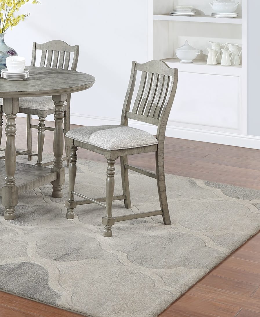 Light Grey Dining Table Set - Seats 4 for Dining Room