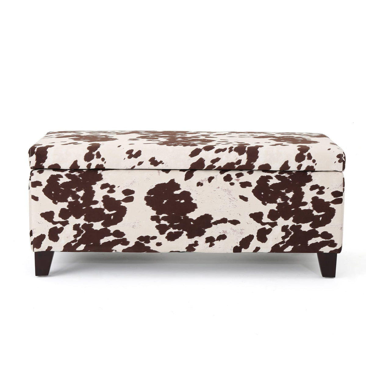 Storage Ottoman - Brown Multi Fabric for Living Room
