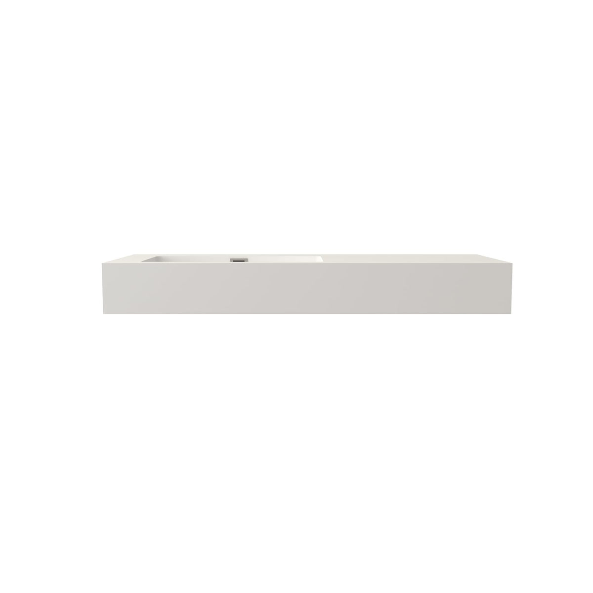 Matte White Stone Resin Bathroom Vanity - Durable & Flexible