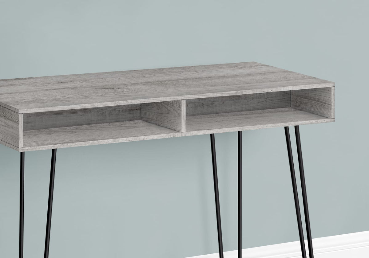 Grey Computer Desk with Storage Drawers - 40" L