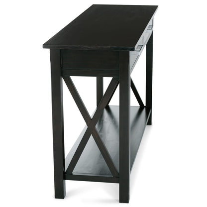 Kitchener 47 Inch Wide Solid Wood Console Sofa Table - Dark Brown