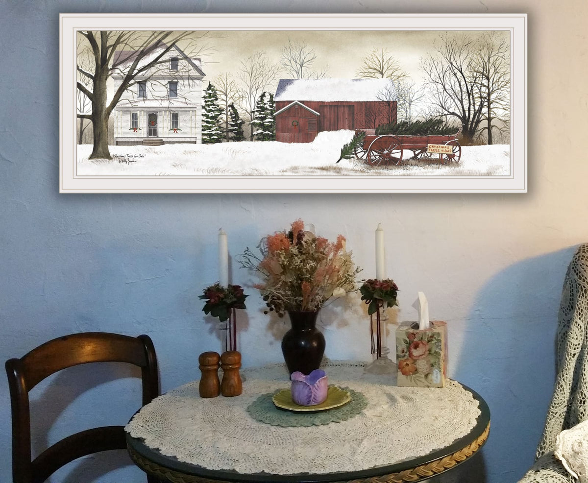 Ready to Hang Framed Tree Art Print, White Frame