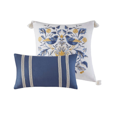 King Size Cotton Comforter Set Multi Color