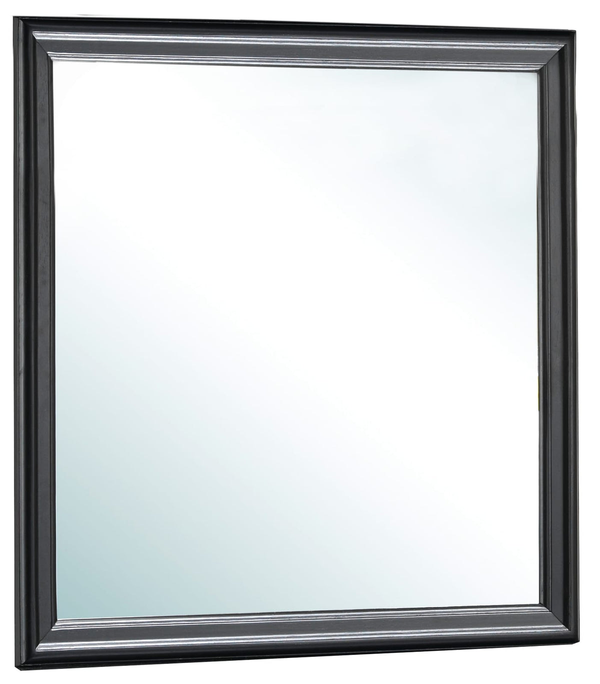 Elegant Black Wall Mirror - 38" Vanity Mirror with Particle Board Frame