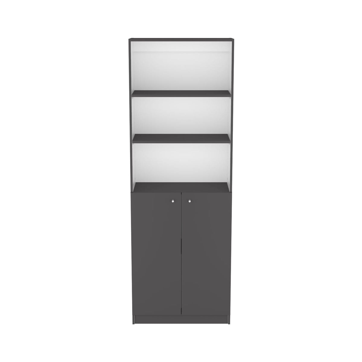 Multicolor Engineered Wood Display Shelving Unit