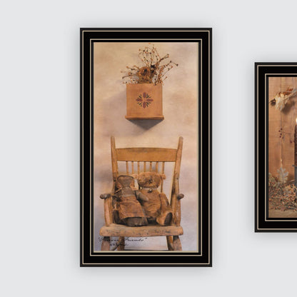 Trendy Framed Wall Art - Multicolor Wood & Paper Decor