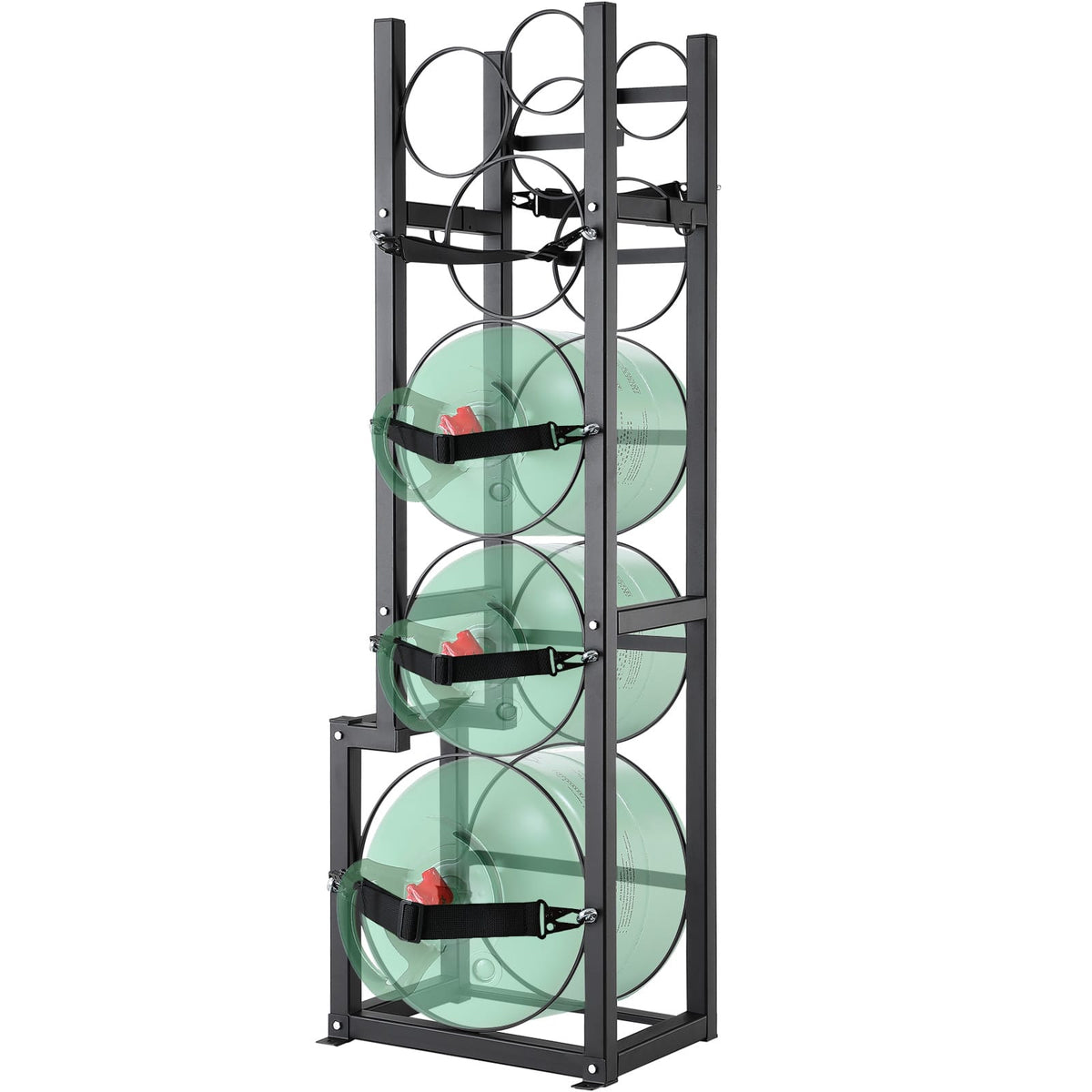 Carbon Steel Refrigerant Tank Rack - 50lb Capacity