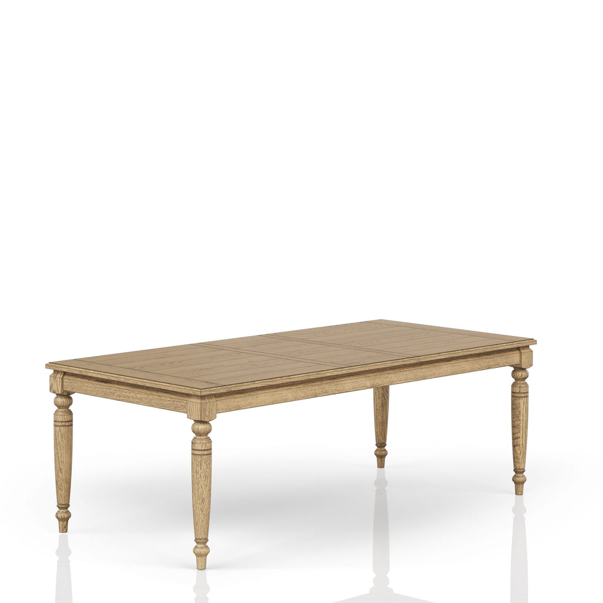 Caramel Solid Wood Dining Table with Leaf for Kitchen Storage