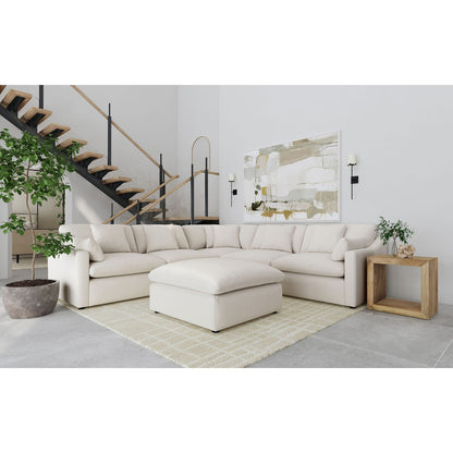 Greeley Ivory 6-Piece Upholstered Modular Sectional Sofa