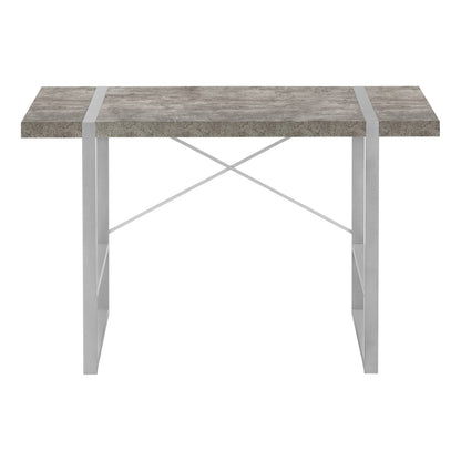Grey Concrete Computer Desk - 48"L Home Office Desk
