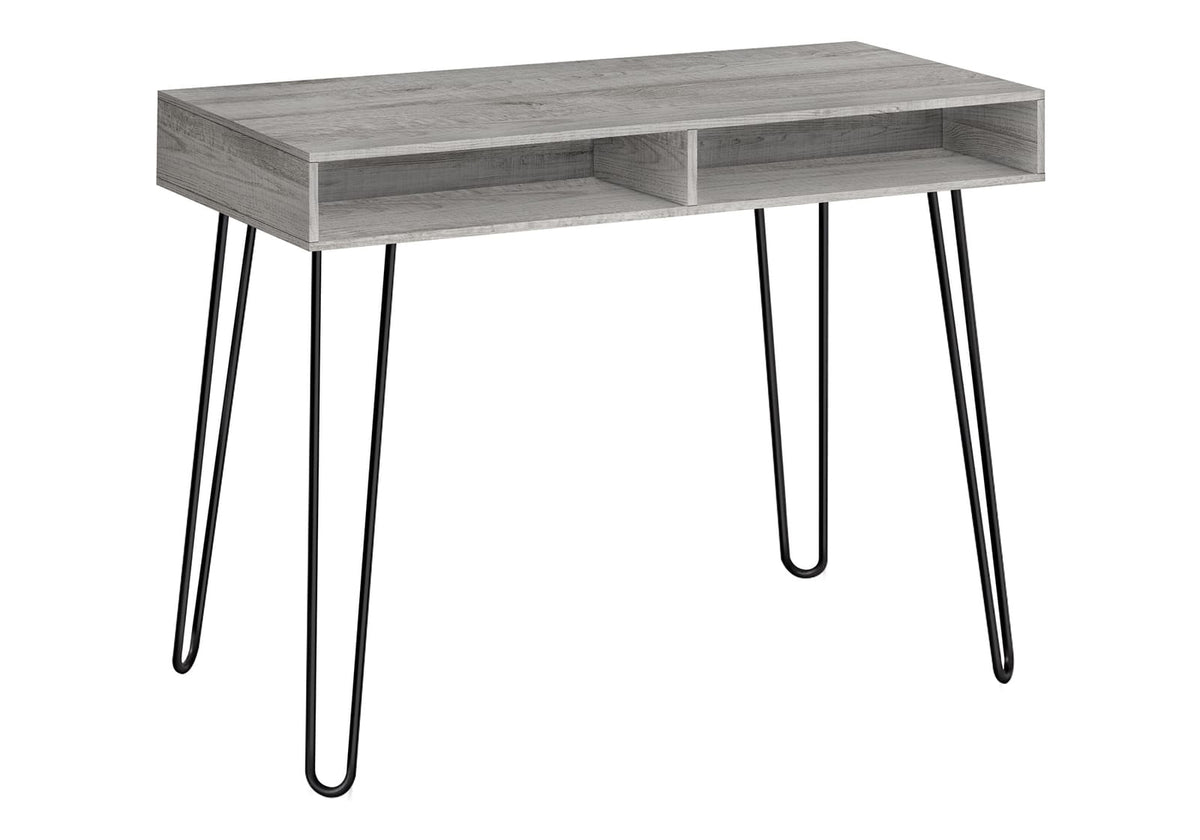 Grey Computer Desk with Storage Drawers - 40" L