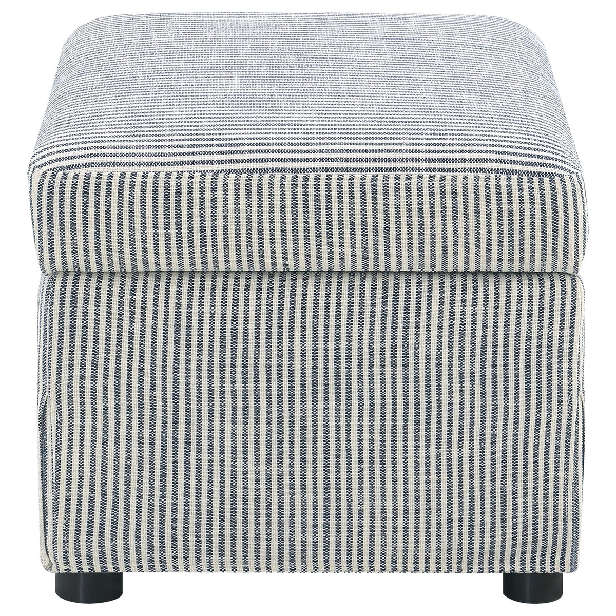 Merced Grey Upholstered Lift Top Storage Ottoman - 24" x 19.5"