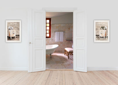 2 Piece Farmhouse Wall Art Set - Modern Decor for