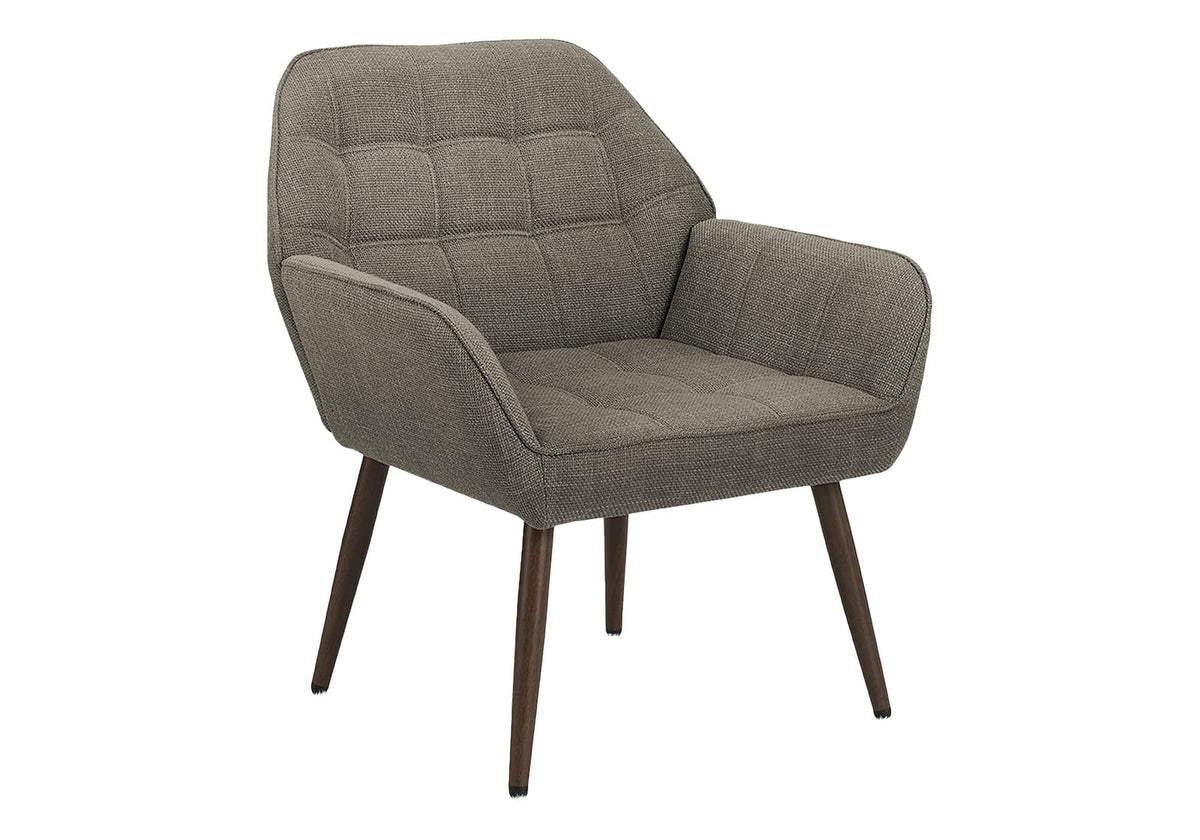 Light Brown Accent Chair - 29"h, Polyester Fabric for Living Room