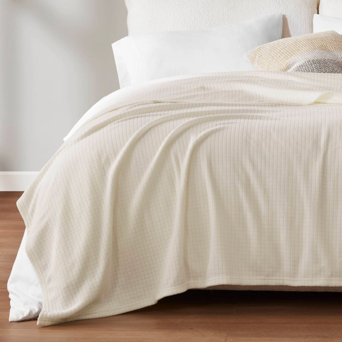 Taupe Polyester Throw Blanket - 90" x 90"