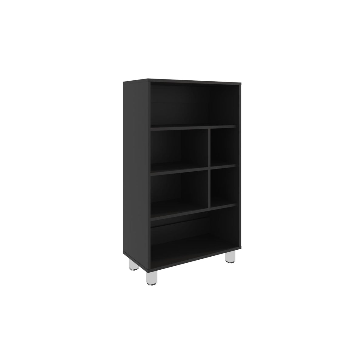 Black 40" Tall File Cabinet - Compact Storage for Home Office