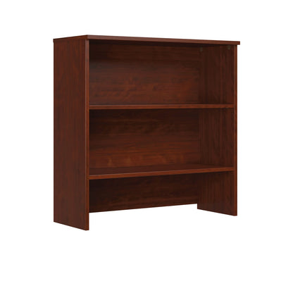 Red 3-Shelf Library Hutch for Office Storage