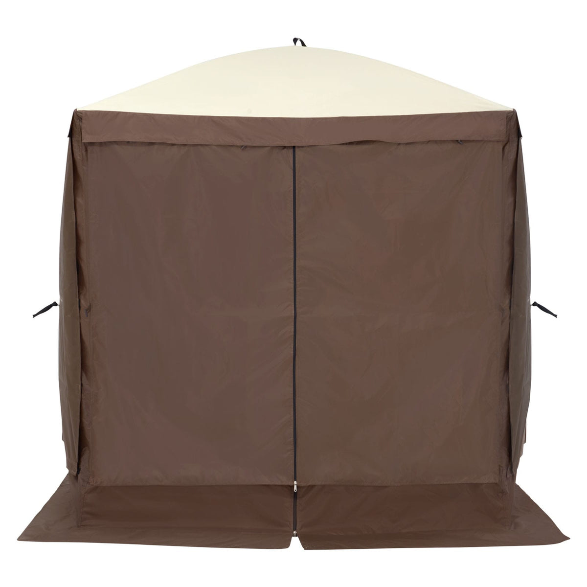 Brown 6x6FT Oxford Fabric Gazebo for Garden and Poolside Shade