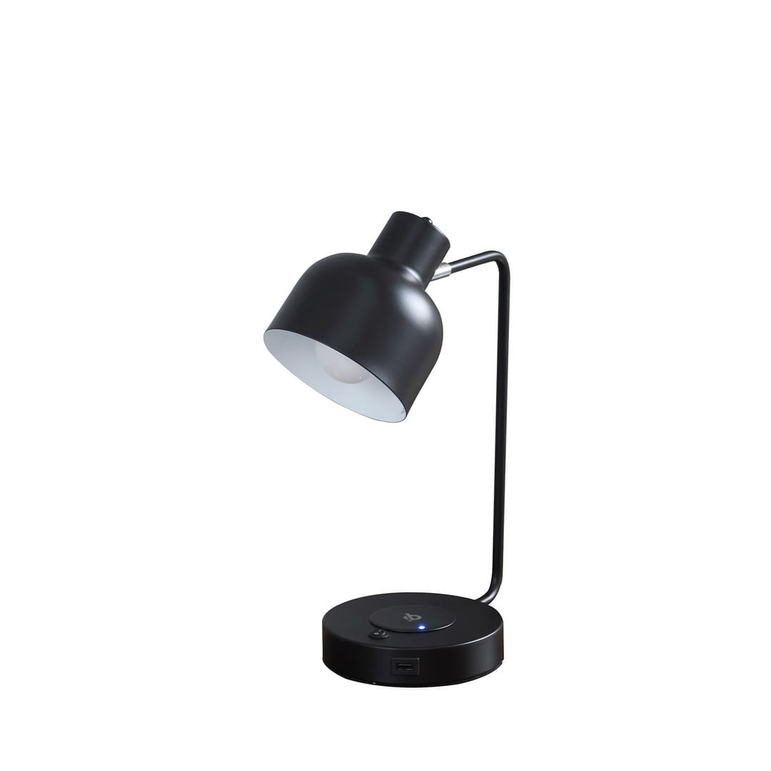 Multicolor Metal Desk Lamp with USB Charging Station