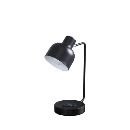 Multicolor Metal Desk Lamp with USB Charging Station